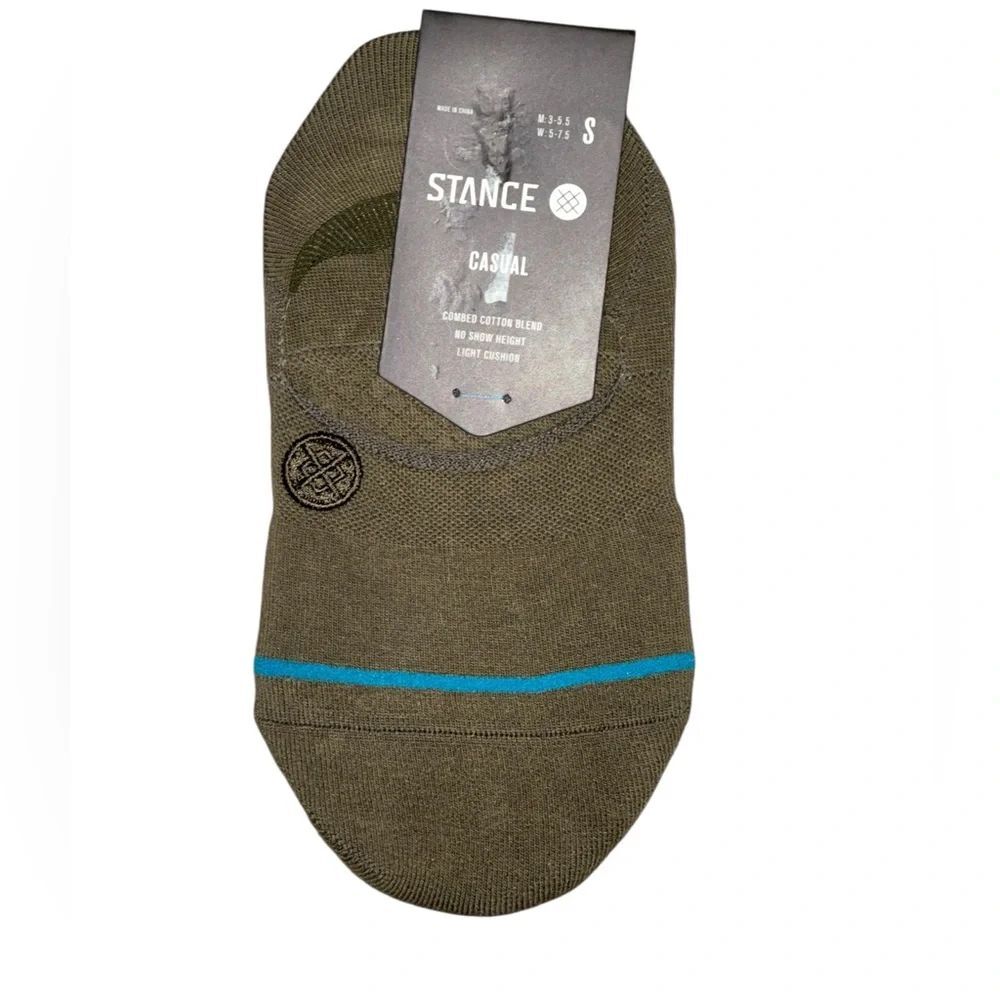 STANCE UNISEX NO SHOW LIGHT CUSHION COMBED COTTON CASUAL SIZE SMALL ICON GREEN